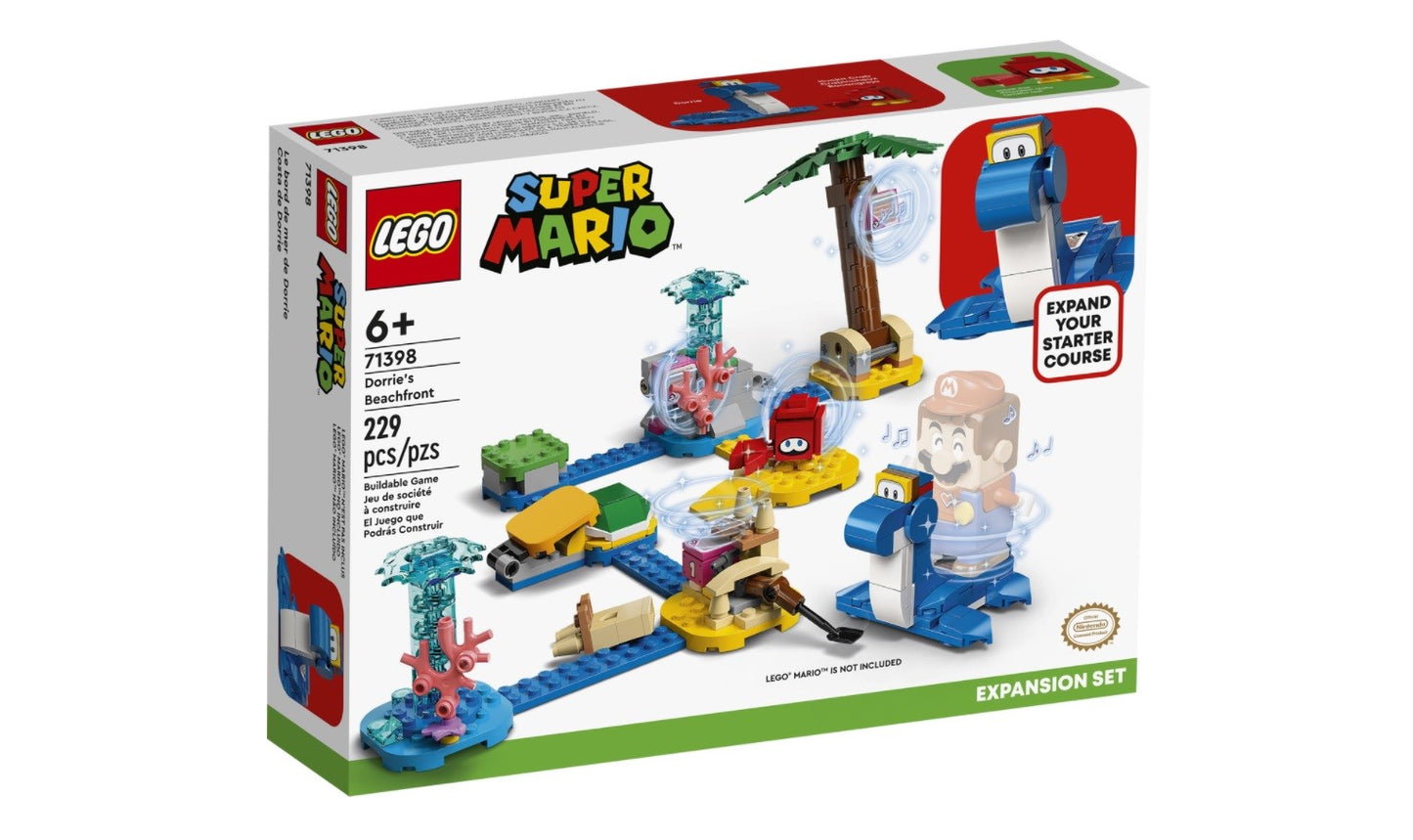LEGO Super Mario Dorrie™ Beachfront Expansion Building Toy Set (229-Pieces)