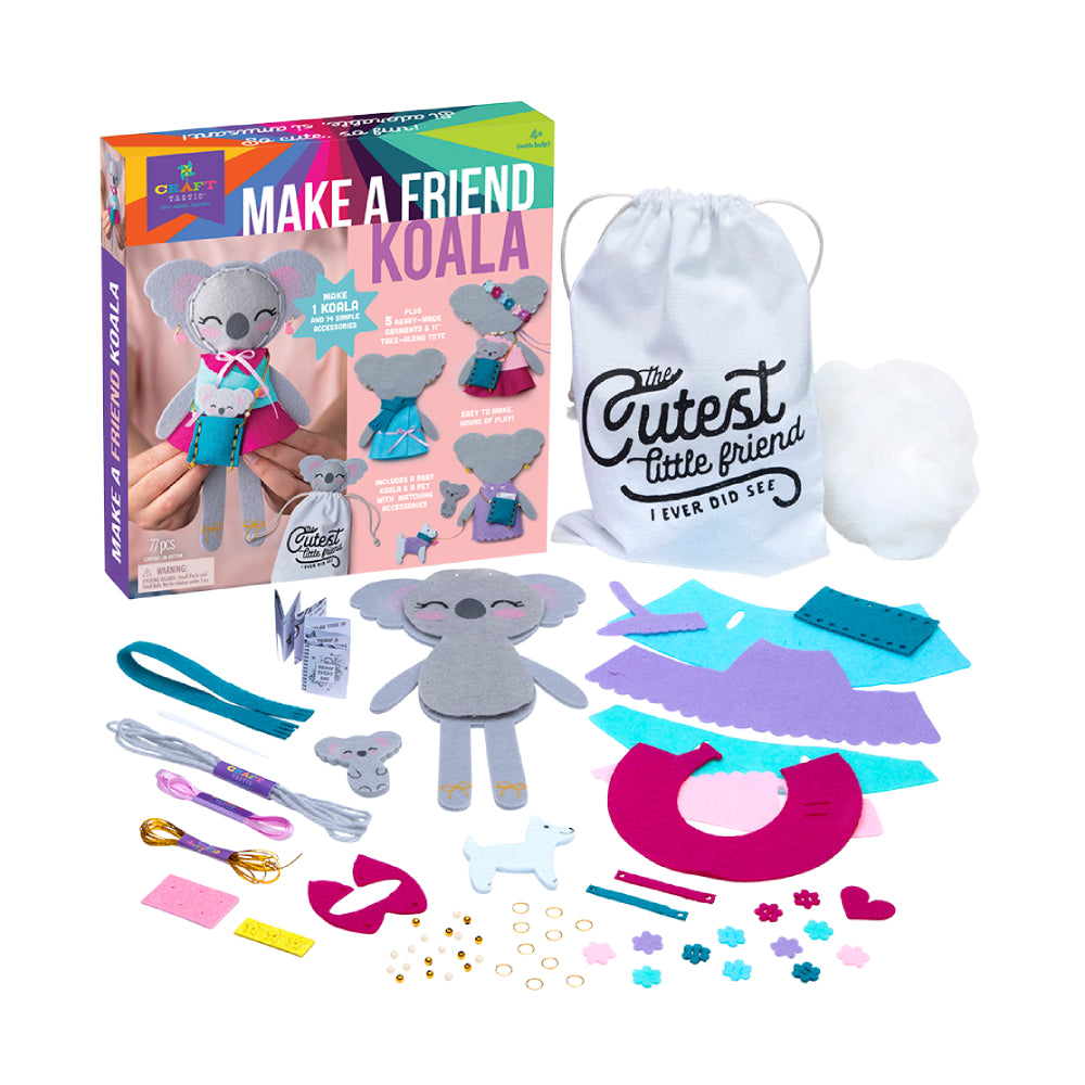 Kit de costura para hacer amigos con forma de koala de PlayMonster (77 piezas)