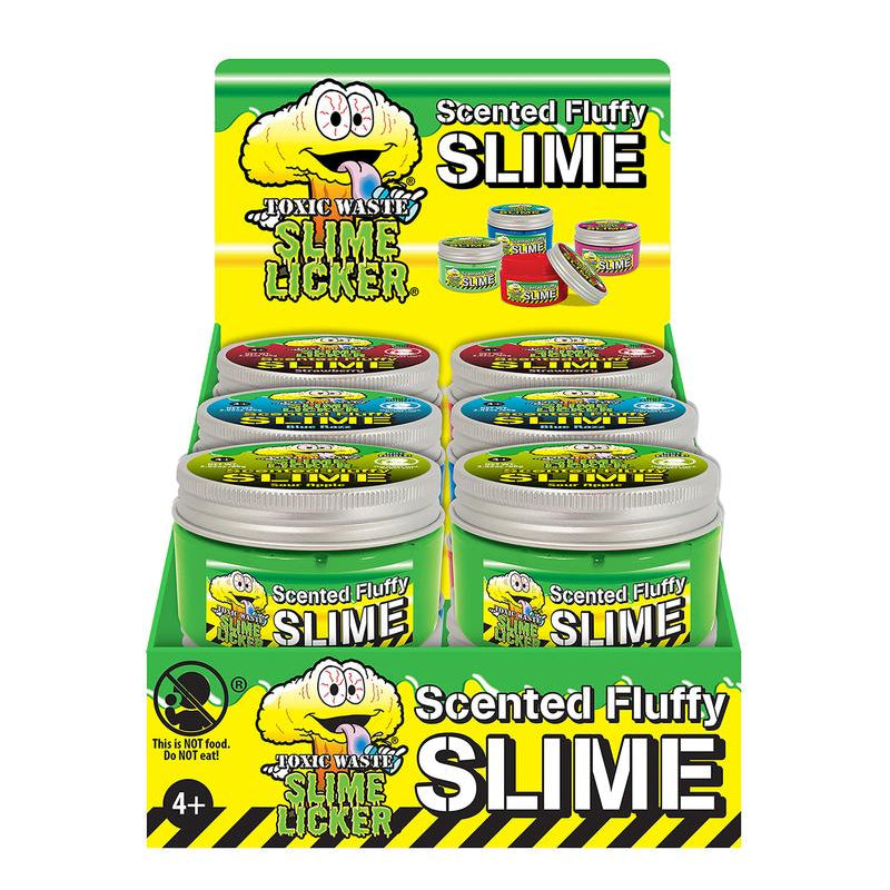 Toxic Waste Slime Licker Scented Fluffy Slime Jar - Assortment