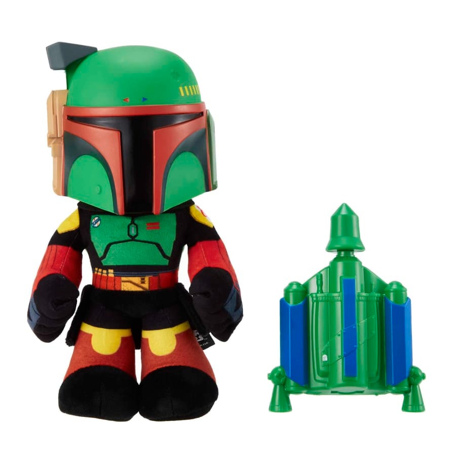 Peluche de Boba Fett con lanzamiento de cohetes de Star Wars de Mattle