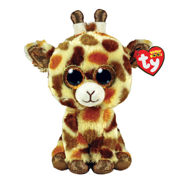 Ty Beanie Boos 6" "Stilts" Tan Spotted Giraffe Plush Toy