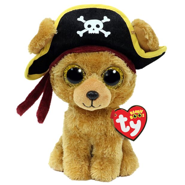 Ty Beanie Boos Rowan Pirate Dog Plush Toy - Brown