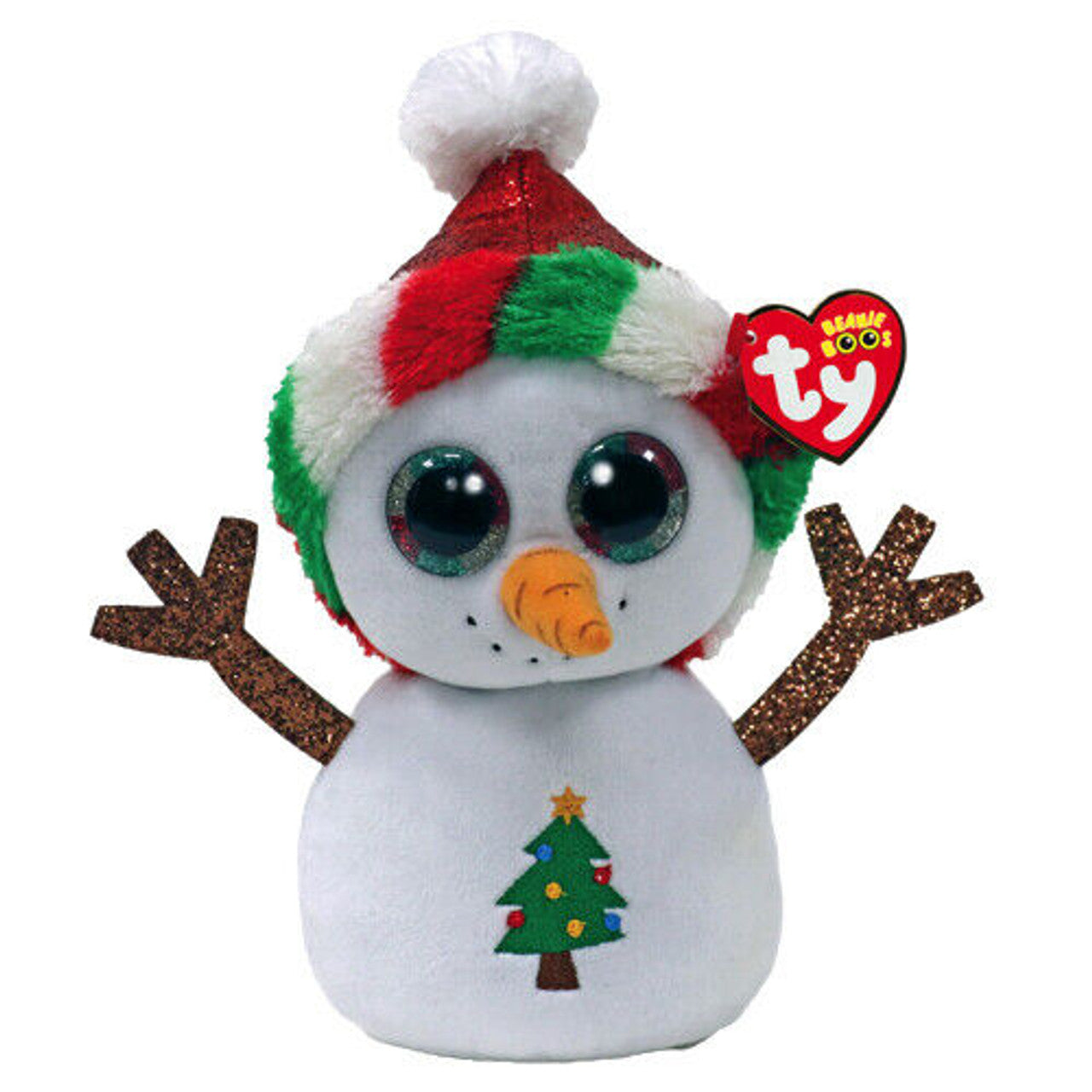 Ty Beanie Boos 6" Misty The Snowman Plush Toy with Hat
