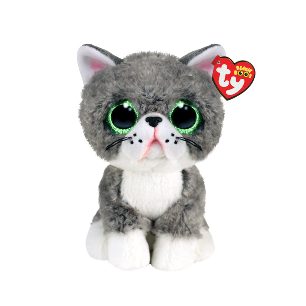 Peluche de gato gris "Fergus" de 6" de Ty Beanie Boos