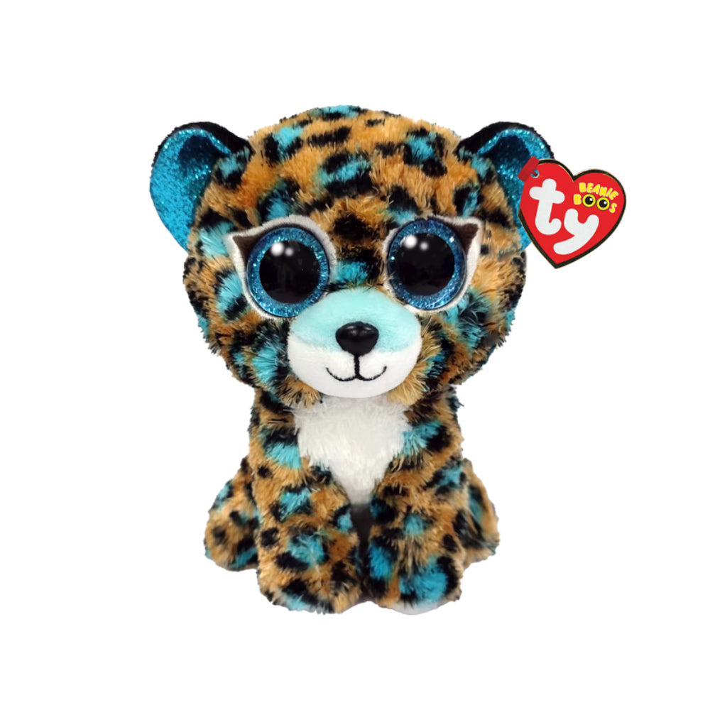 Peluche de leopardo con manchas azules "cobalto" de 6" de Ty Beanie Boos