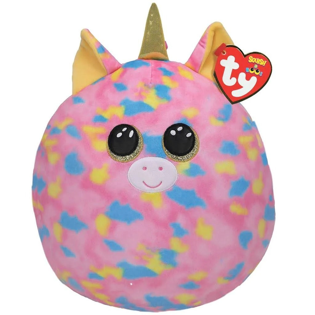 Ty Squish Boos 12" Fantasia Unicorn Plush Toy - Pink - Curacao