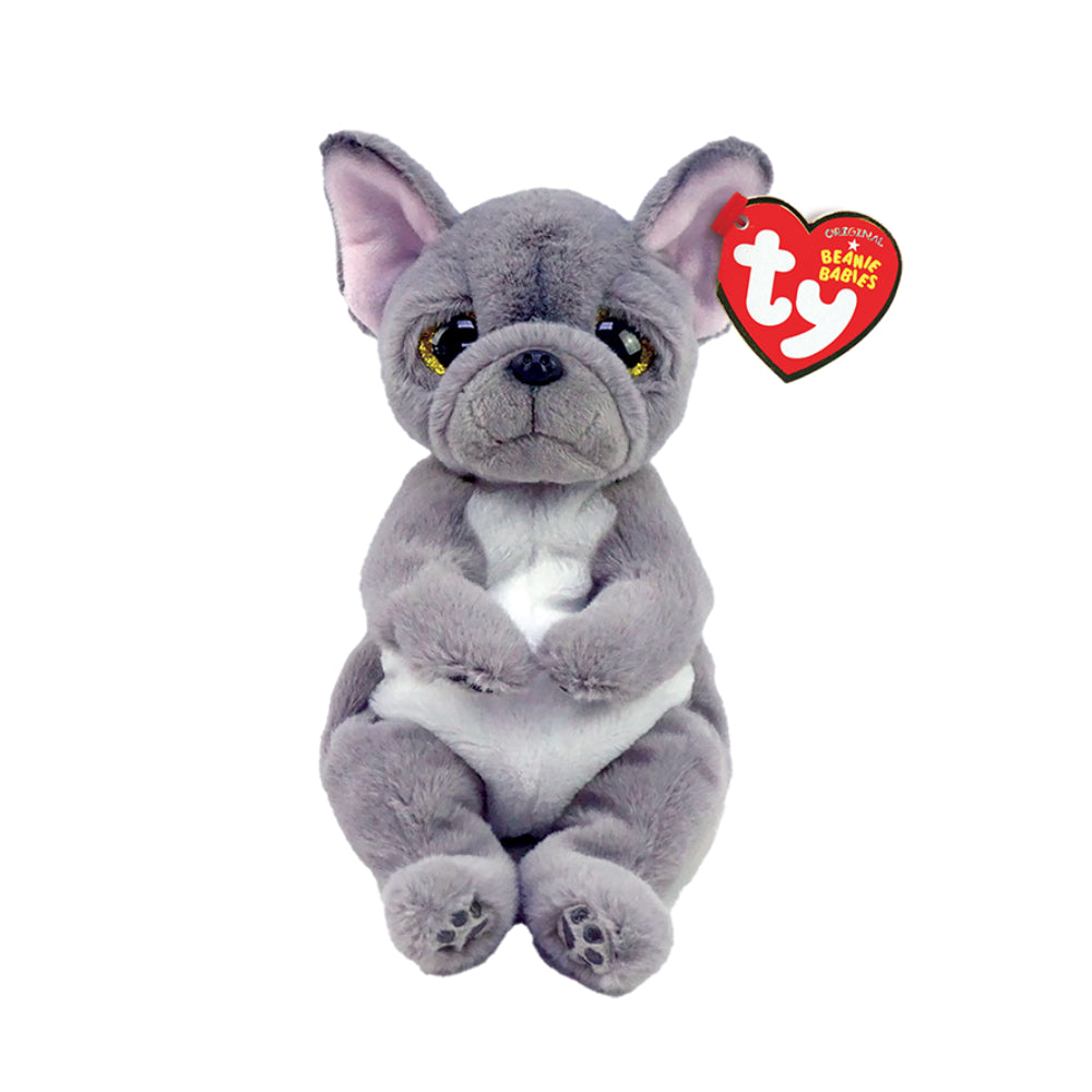 Ty Beanie Babies 8" "Wilfred" Gray Dog Plush Toy