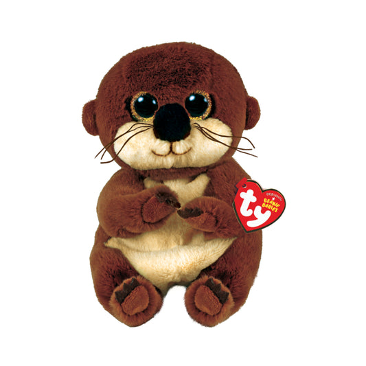 Peluche de nutria marrón "Mitch" de 8" de Ty Beanie Babies