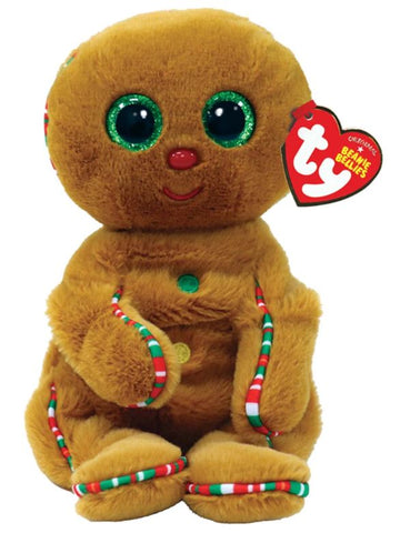 Muñeco de peluche de hombre de jengibre Crispin de 6" de Ty Beanie Bellies