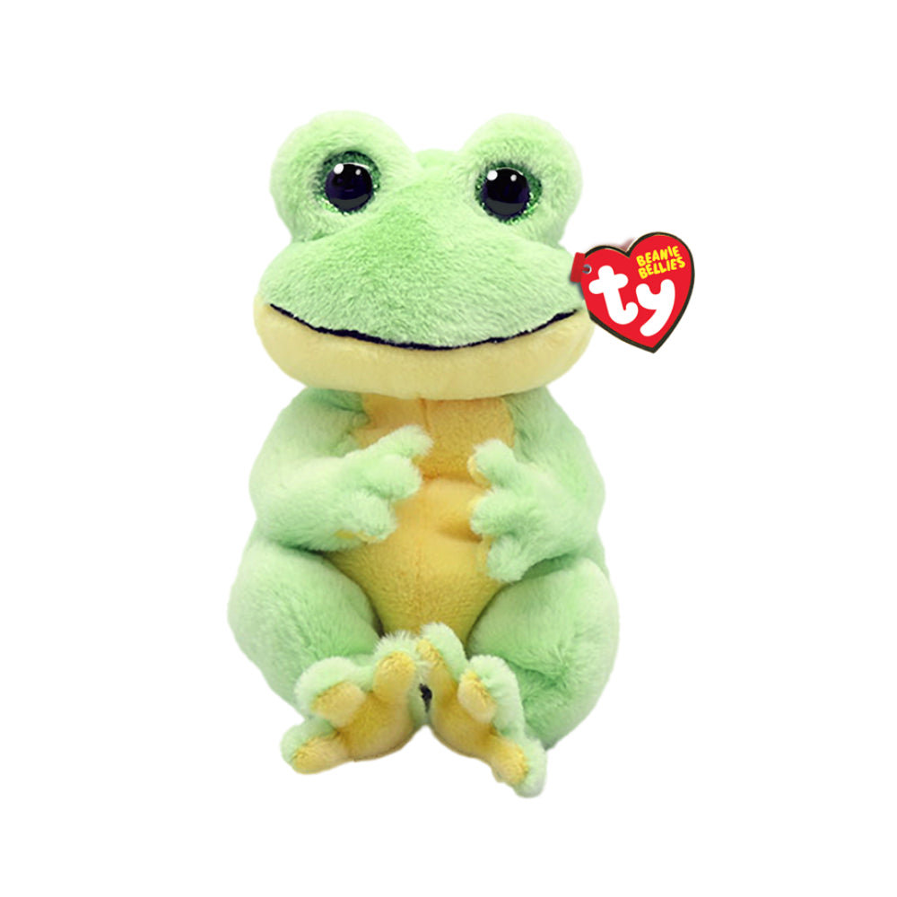 Ty Beanie Bellies 8" "Snapper" Green Frog Plush Toy