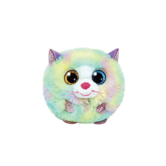 Peluche de gato Ty Puffies de 4" en forma de brezo, multicolor