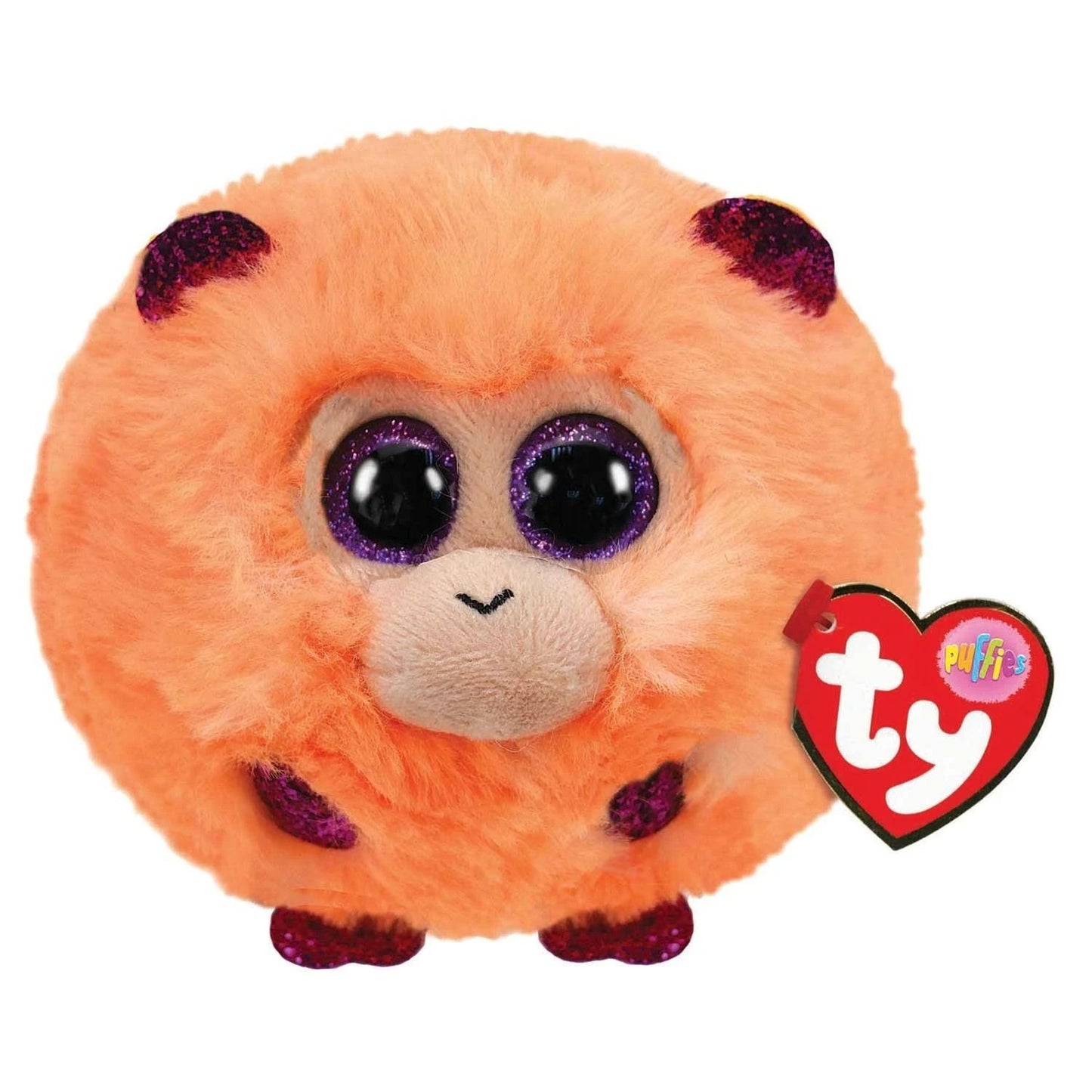 Ty Puffies 4" Coconut Monkey Plush Toy - Orange