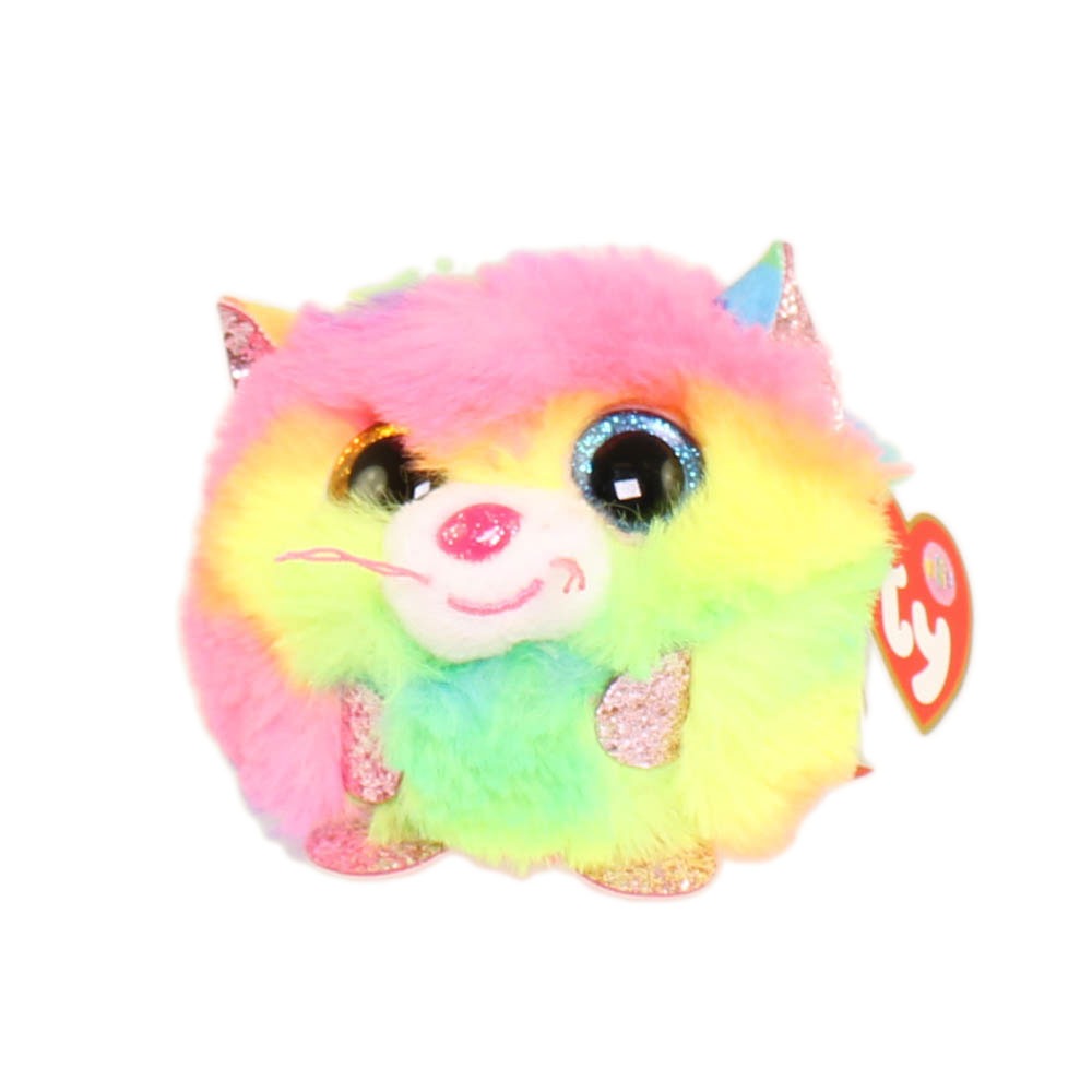 Peluche de gato Gizmo de 4" de Ty Puffies - Arcoíris