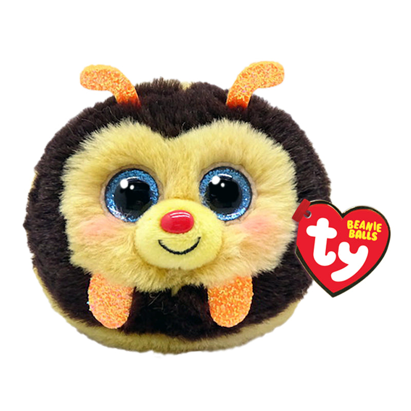 Ty Beanie Balls 4" "Zinger" Yellow Bee Plush Toy