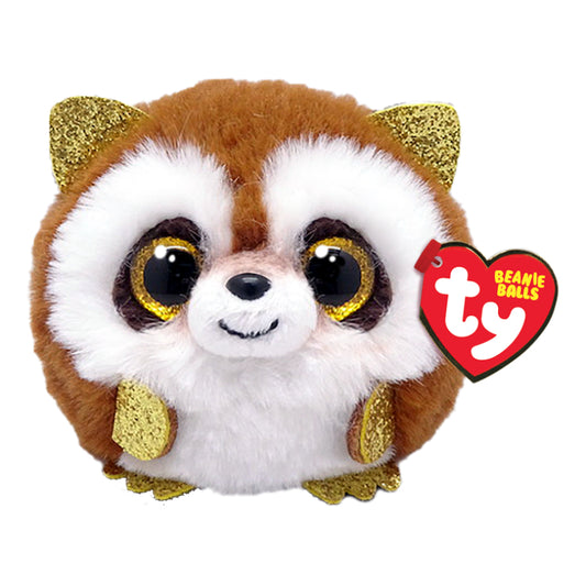 Ty Beanie Balls 4" "Pickpocket" Brown Raccoon Plush Toy