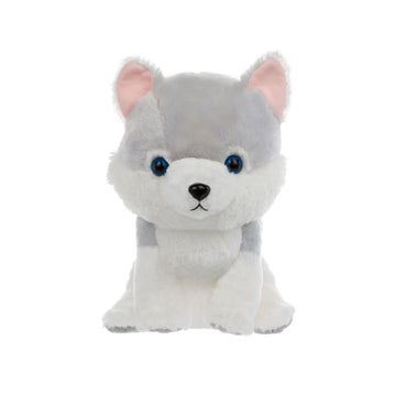 Amuse Uruchan 13.5" Wolf Plush Toy - Gray
