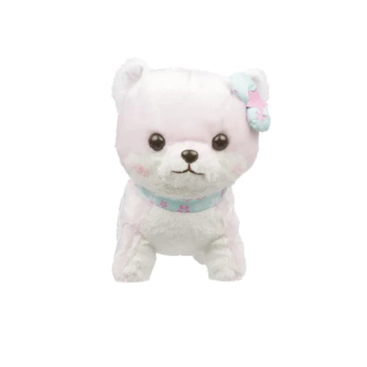 Amuse Sakura Shiba Inu Plush Toy, Pink/White