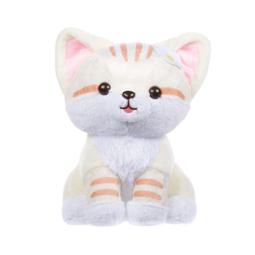Peluche de gato Amuse de 13,5" en color arena crema