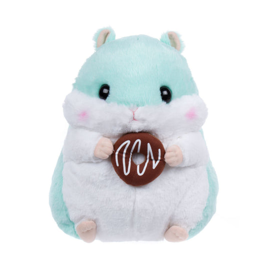 Amuse Happy Cafe Koron Donut Plush Toy, Baby Blue