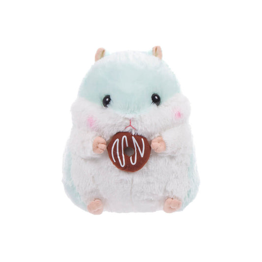 Peluche en forma de donut de 10" de Amuse Happy Cafe Koron, color azul bebé