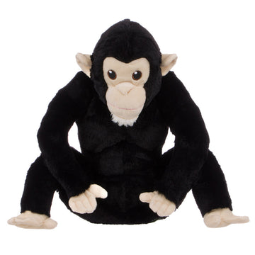 Peluche de chimpancé Leki del Instituto Jane Goodall, color negro