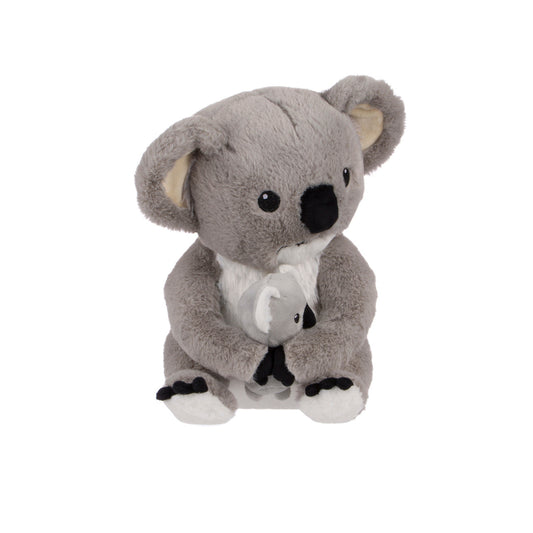 Peluche WABI Yakub el koala y su Joey del Instituto Jane Goodall, color gris