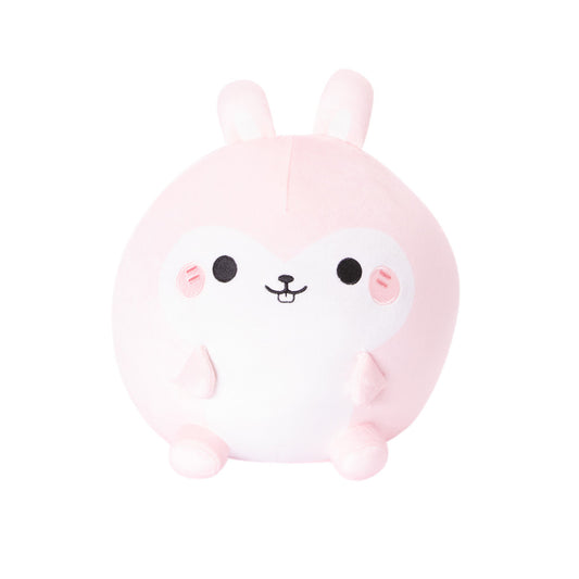 Honeymaru Rolling Mochi 10" Bunny Plush Toy - Pink