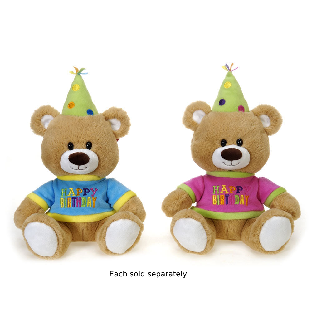 Fiesta 10" "Happy Birthday" Bear Plush Toy Assortment