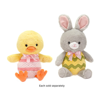Surtido de juguetes de peluche de pato y conejo de Pascua para disfraz de huevo de 12" de Fiesta