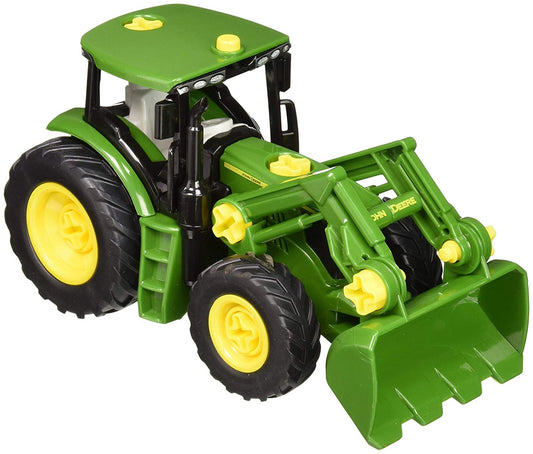 Tractor John Deere con cargador frontal y contrapesos