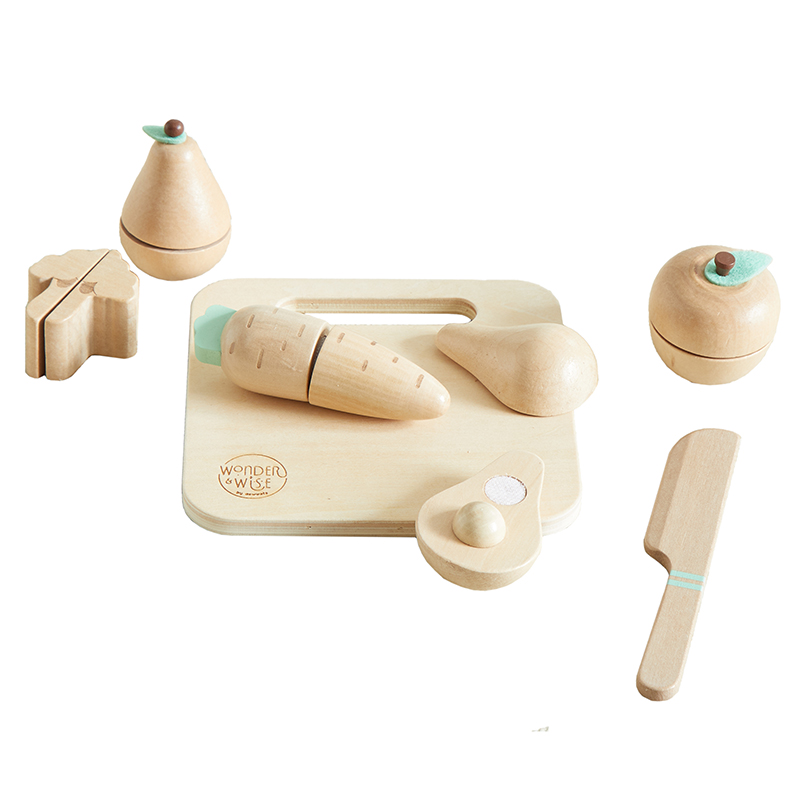 Wonder & Wise Table It Fruit and Veggies Play Set - Natural