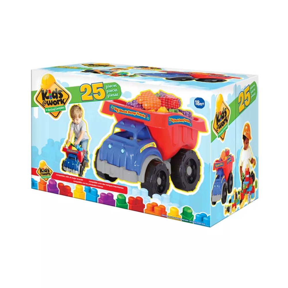 Kids@Work 25-Piece Ton of Blocks Dump Truck