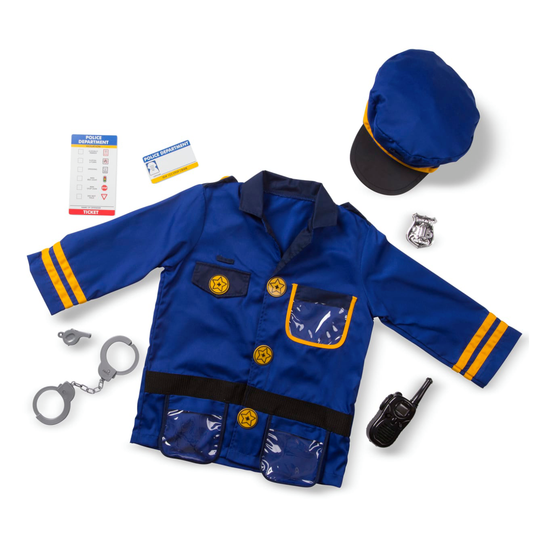 Melissa & Doug Kids Police Officer Role Play Costume Set