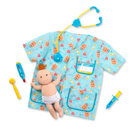 Melissa & Doug Kids Pediatric Nurse Role Play Costume Set