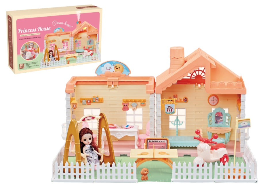 Princess House DIY Villa with Doll Set