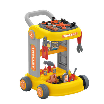 Ocean Toys Trolley Educational Pretend Play Games Kids Tool Cart Set Toys