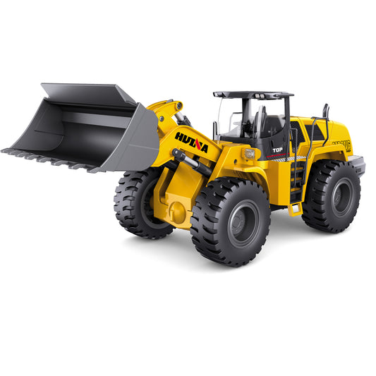 Huina 1583 1:14 10-Channels Bulldozer Metal 2.4Ghz Remote Controlled Front Loader - Curacao