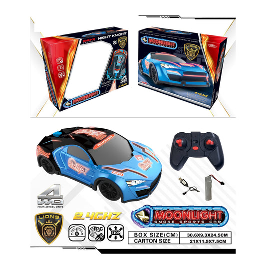 Lions Moonlight Remote control Car with Mist Spray - Assortment