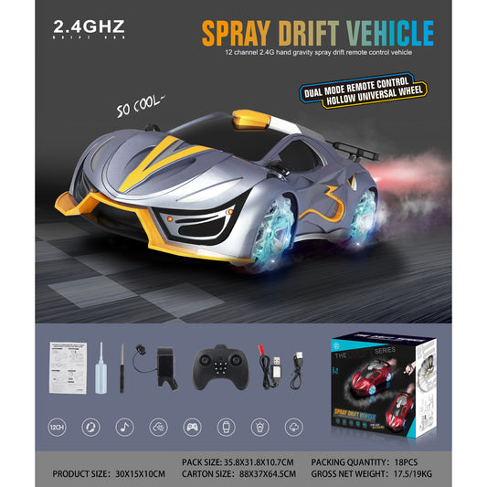Remote control Spray Drift Car with Light and Mist Spray