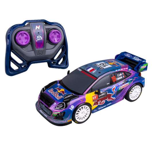 Auto de carreras Red Bull Ford Puma Elite de Nikko a escala 1:18, multicolor