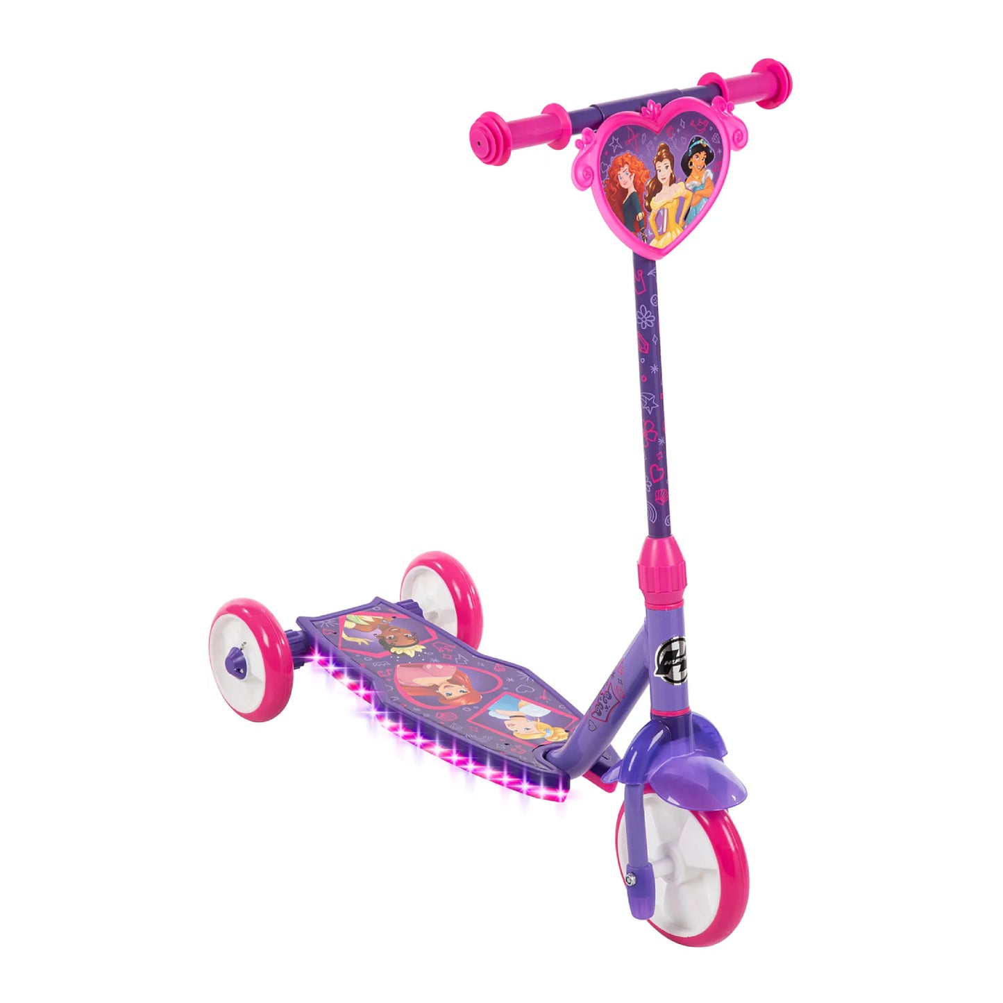 Patinete eléctrico de burbujas de 3 ruedas y 6 voltios Huffy Disney Frozen, morado