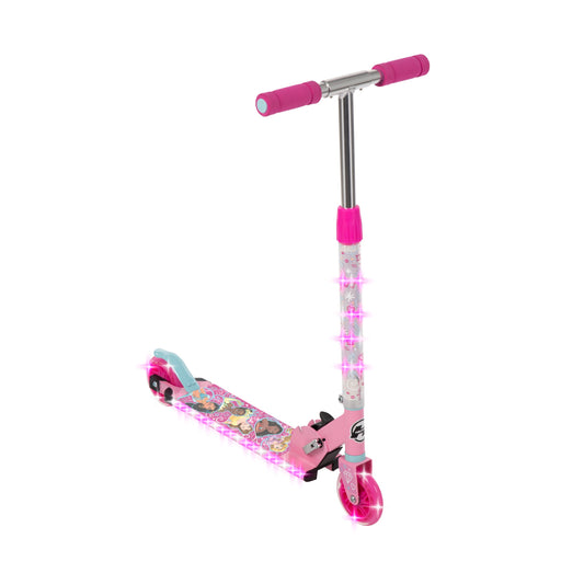 Disney Princess Electro-Light Inline Kick Scooter for Girls - Pink