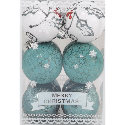 Gansu Christmas 6cm Ball Ornaments (12-Piece) - Green