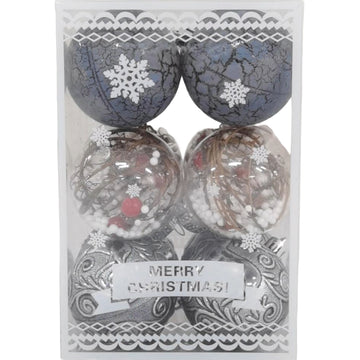 Bolas de Navidad decorativas de 6 cm, 12 unidades, bayas