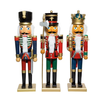 Kurt Adler 20" King and Soldier Nutcracker - Assorted