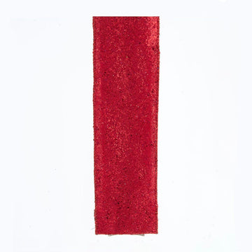 Cinta con purpurina de Kurt Adler, 2,5" x 10 yardas, color rojo