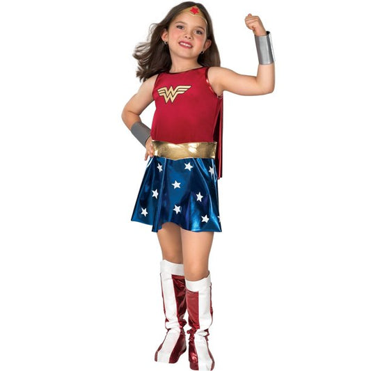 Deluxe Girls DC Comics Wonder Woman Costume for Kids - Medium