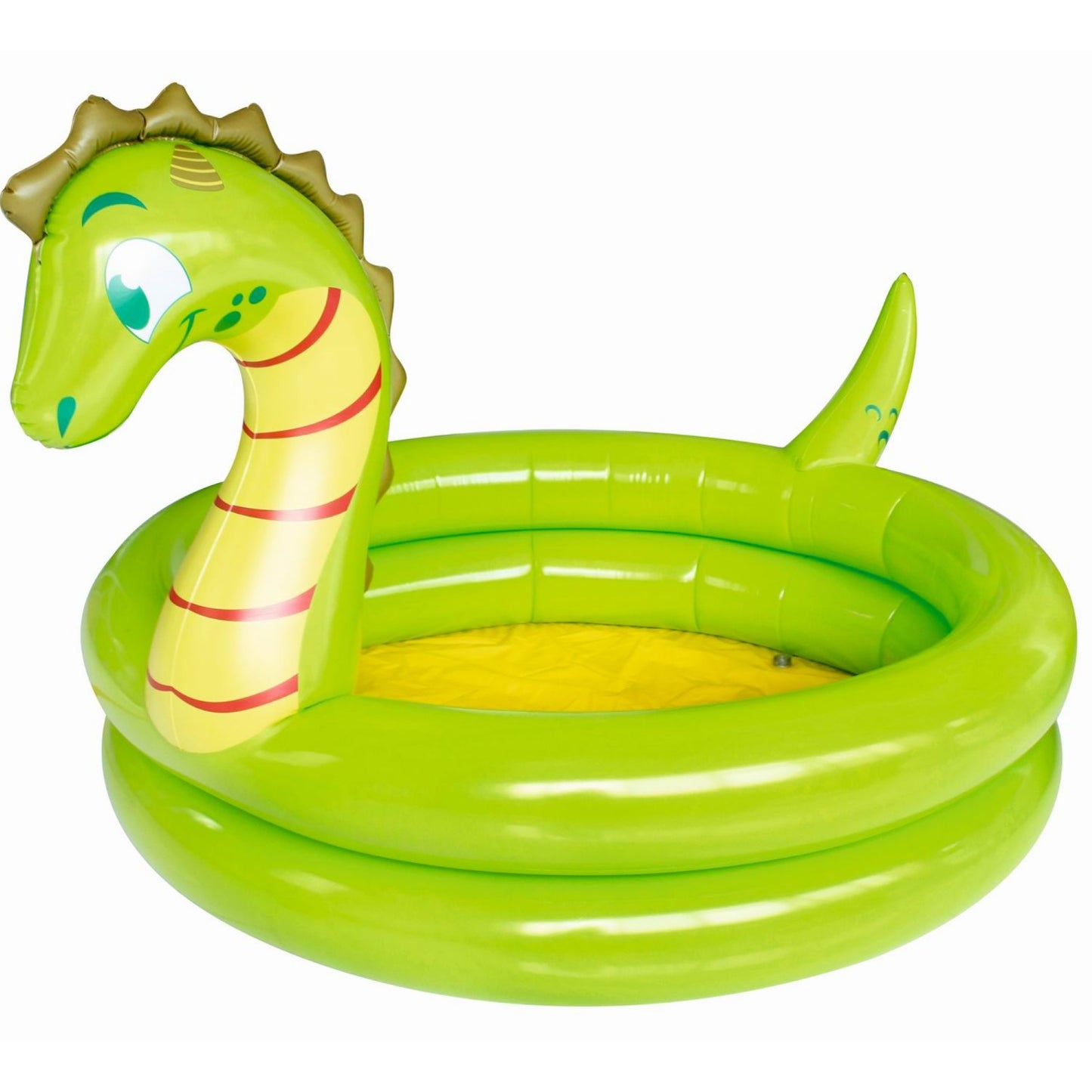 Piscina inflable con forma de dinosaurio de 2 anillos Splash Buddies para niños