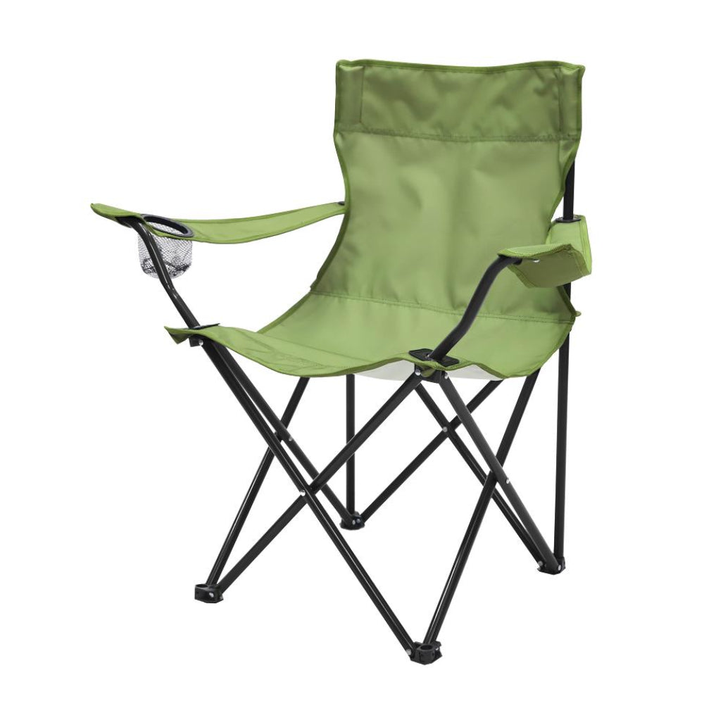 Silla plegable de 31,5" de Best Home, color verde y negro