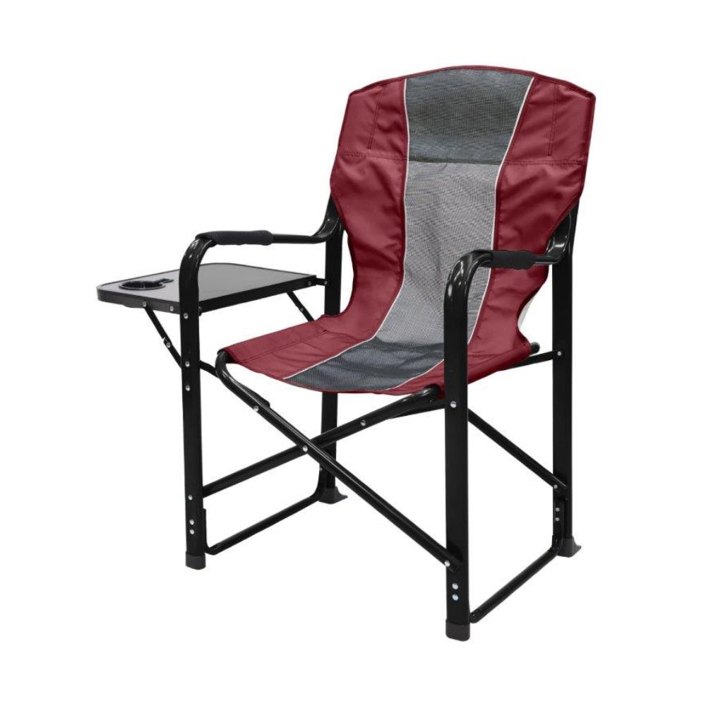 38.2" Director Chair by Best Home - Gray/Burgundy